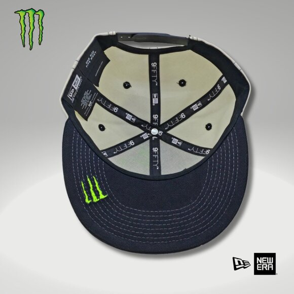 Hat Snapback New Era White Black Classic 9FIFTY Box & Sticker - Picture 3 of 5